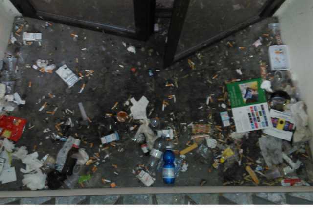 La ''camera dei segreti'': spazio-pattumiera all'interno dell'Ateneo